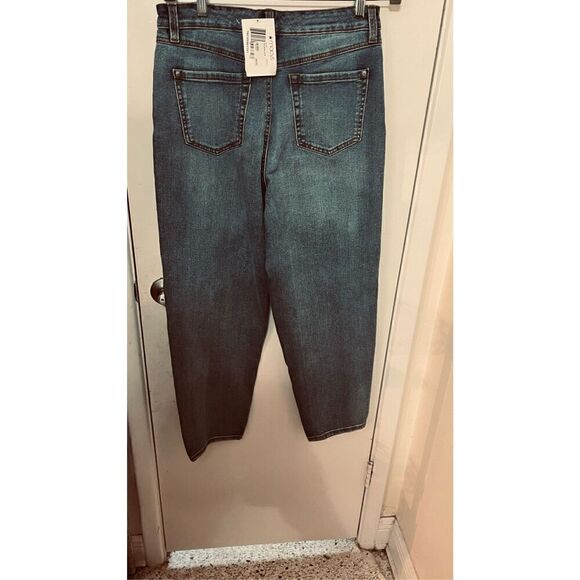 INC International Concept Wide Leg Blue Jeans Size 8/29 New - Picture 5 of 12